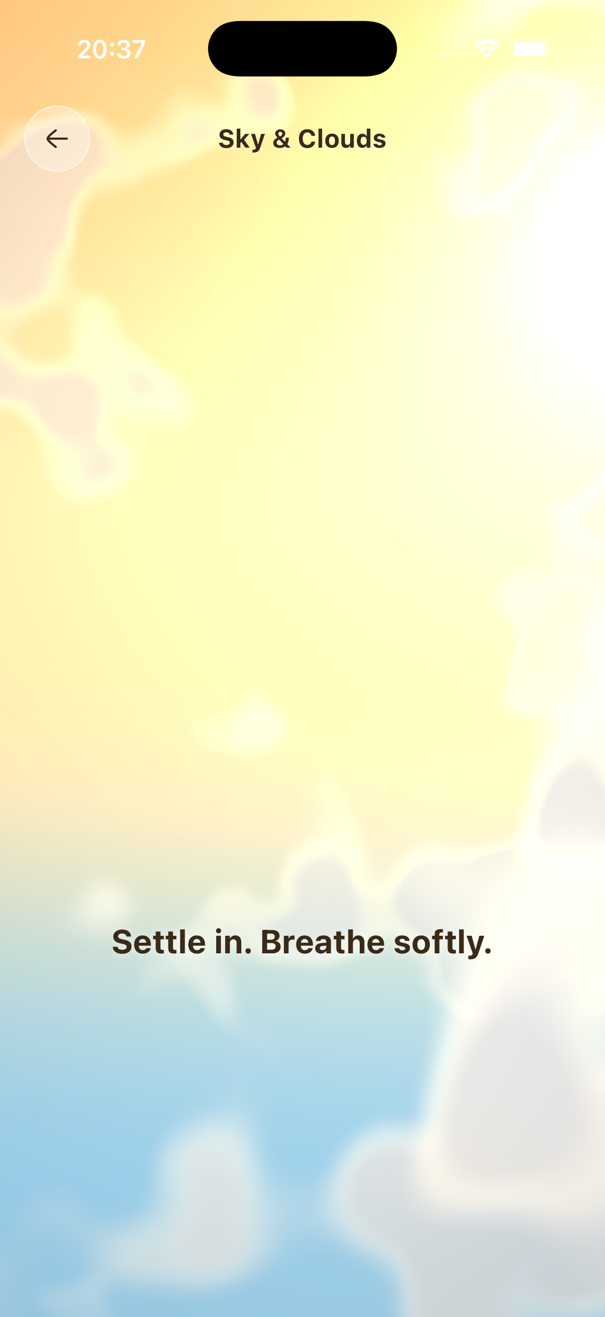 A breathing session